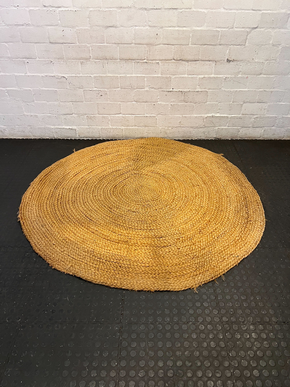Boho Chic Natural Jute Round Rug - 2ndhandwarehouse.com