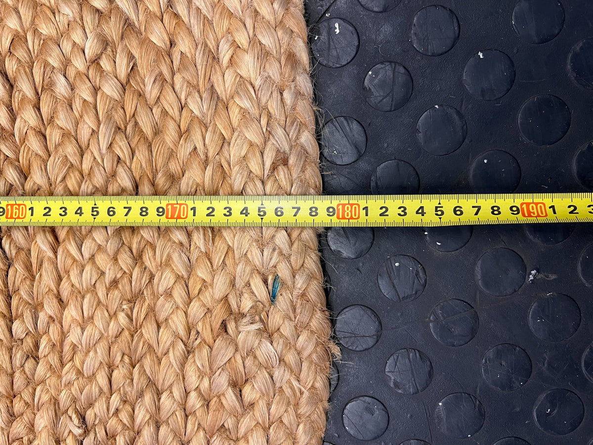 Boho Chic Natural Jute Round Rug - 2ndhandwarehouse.com