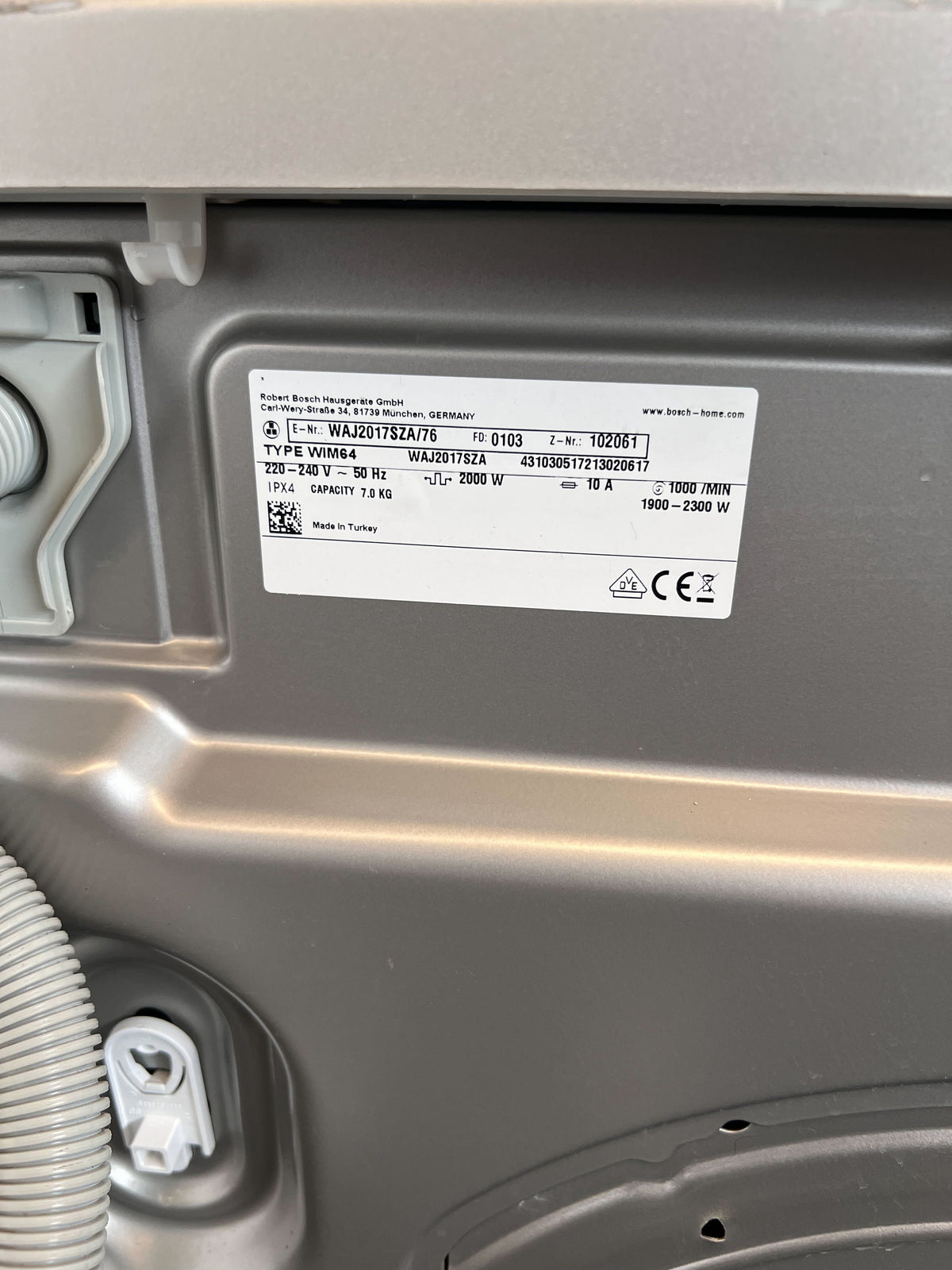 Bosch Serie 2 7kg Washing Machine - Efficient & Reliable