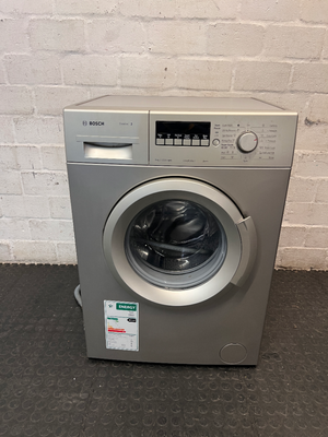 Bosch Serie 2 Front Loader Washing Machine in Silver — Working Well with Signs of Heavy Use
