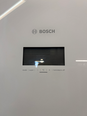 Bosch Series 6 White Glass Front Fridge-Freezer — Good Working Order