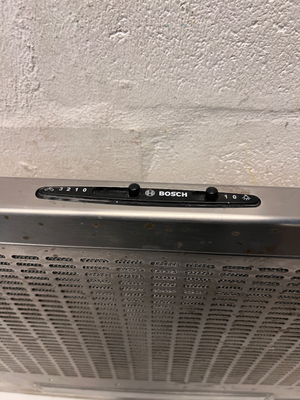 Bosch Silver Stove Extractor Fan — Good Working Order; No Plug Connected