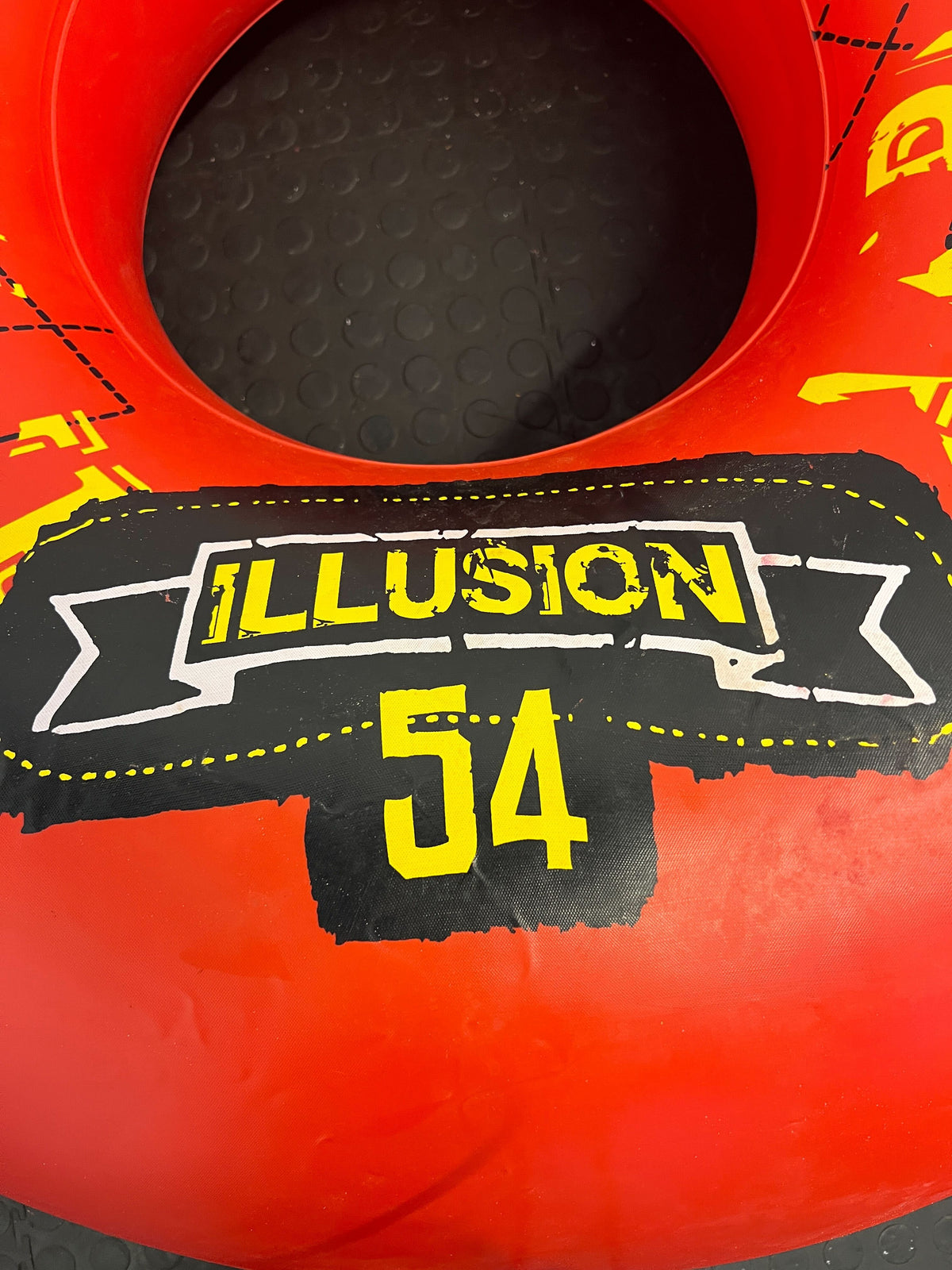 Bright Red Inflatable Tube