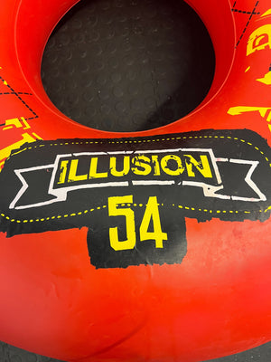 Bright Red Inflatable Tube