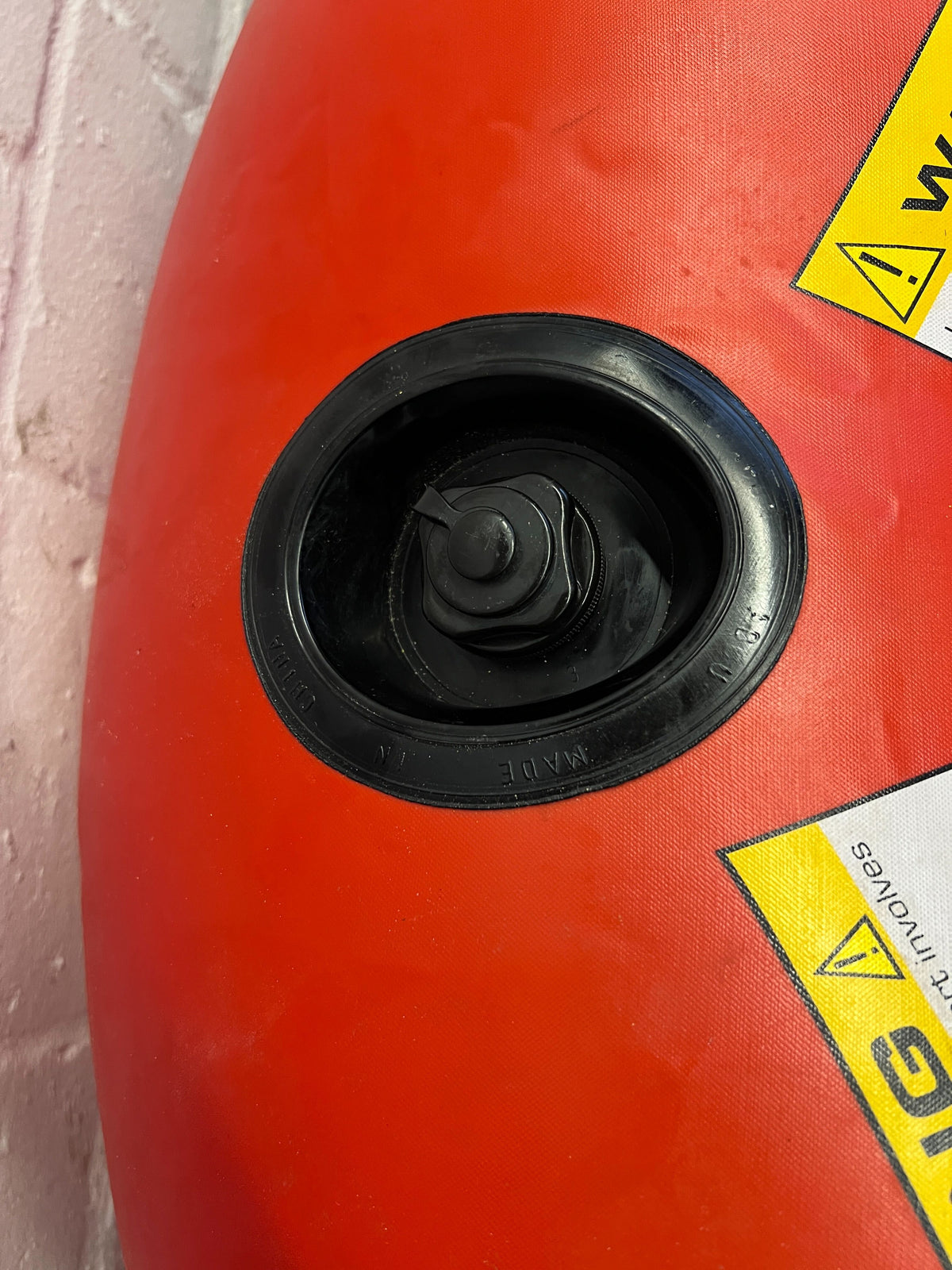 Bright Red Inflatable Tube