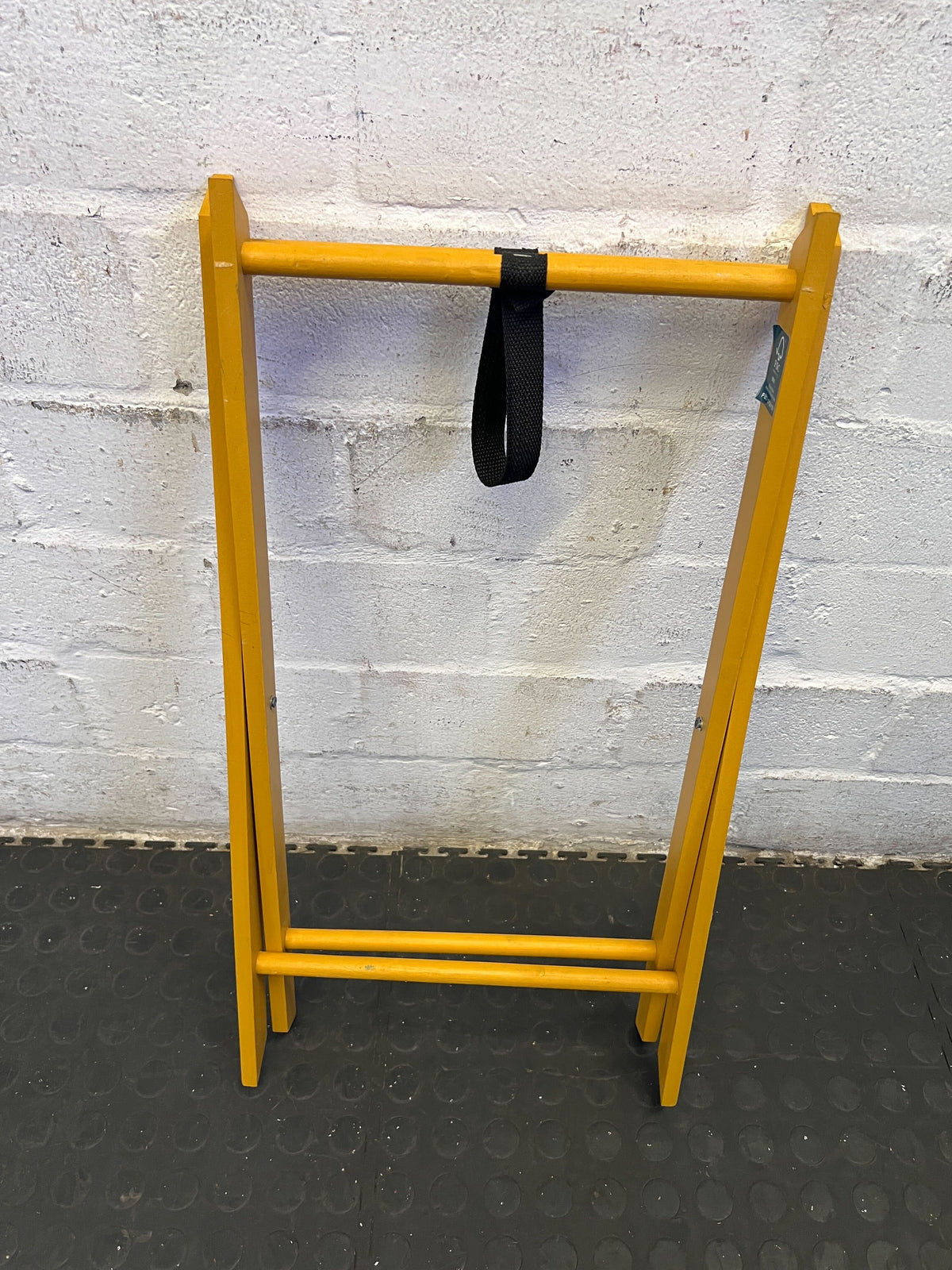 Bright Yellow Folding Stand - Stylish & Functional
