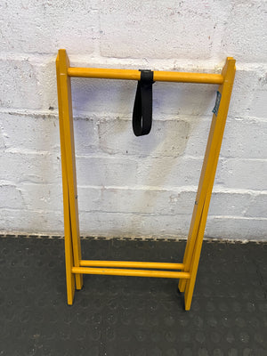 Bright Yellow Folding Stand - Stylish & Functional
