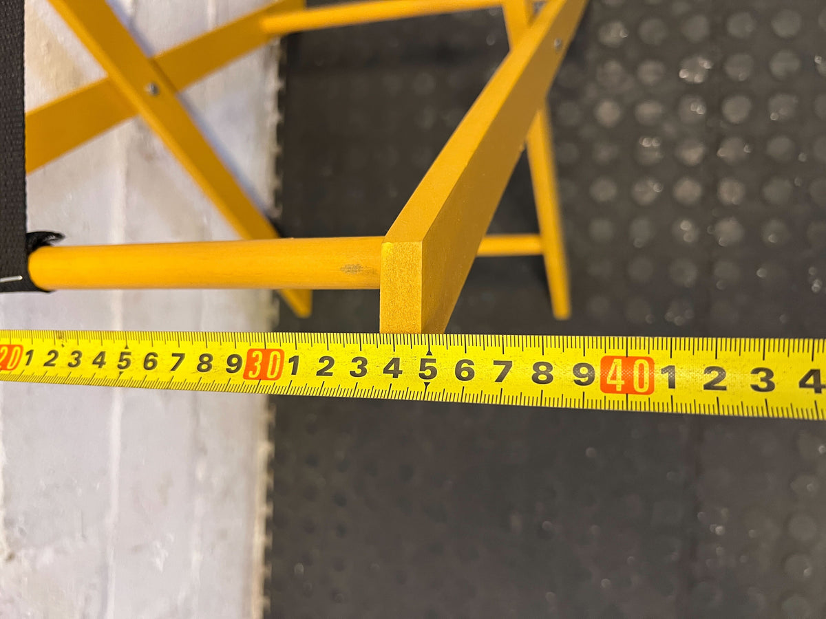 Bright Yellow Folding Stand - Stylish & Functional