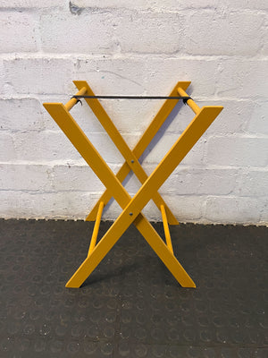Bright Yellow Folding Stand - Stylish & Functional