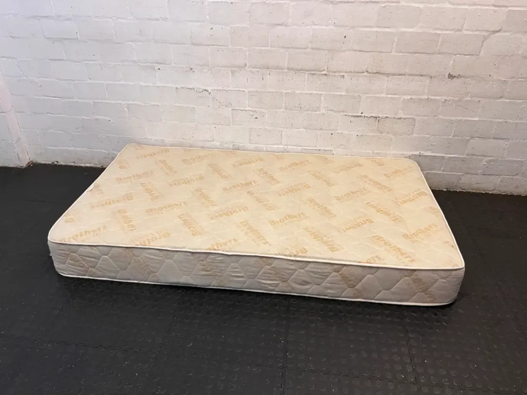 Brothers Three-Quarter Quilted Mattress — Dust Marks on Mattress S - 2ndhandwarehouse.com