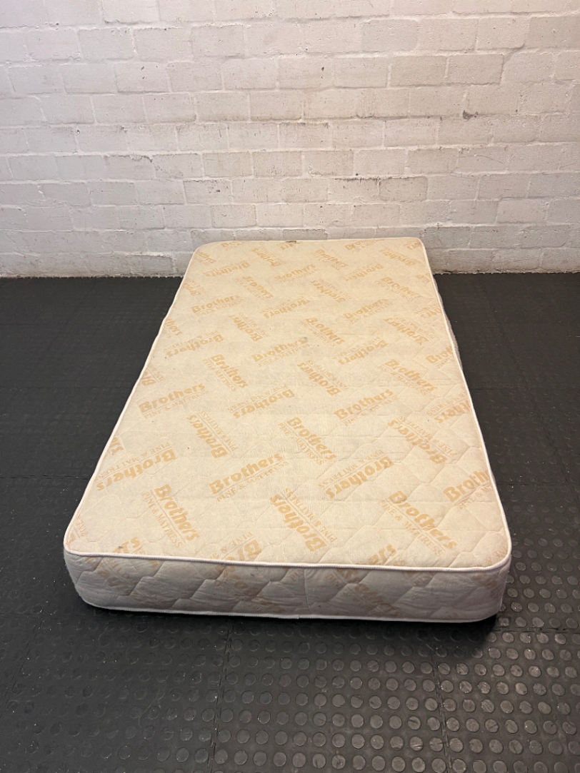 Brothers Three-Quarter Quilted Mattress — Dust Marks on Mattress S - 2ndhandwarehouse.com