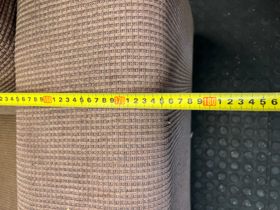 Brown Textured 2-Seater Couch - Fair Condition (Visible Wear) - 2ndhandwarehouse.com