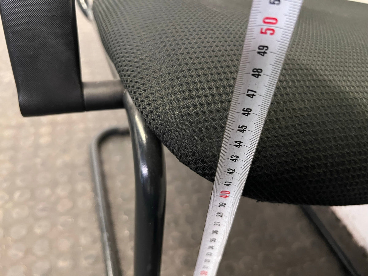 Burgandy and Black Visitors Armchair - PRICE DROP