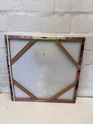 Charming Canal Bicycle Canvas Art - Vintage Cityscape Wall Decor - 2ndhandwarehouse.com