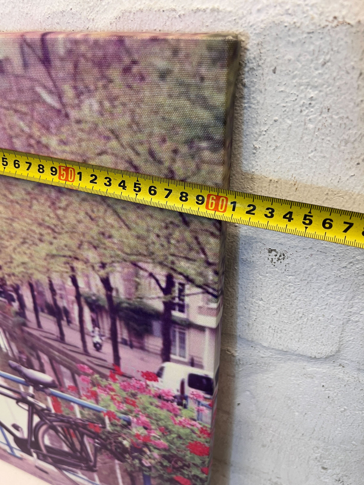 Charming Canal Bicycle Canvas Art - Vintage Cityscape Wall Decor - 2ndhandwarehouse.com