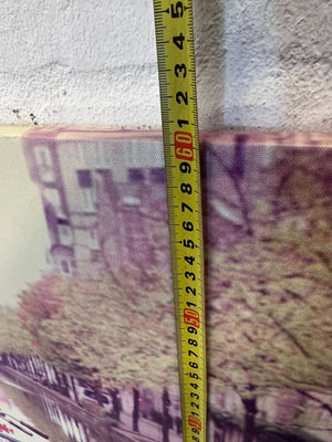 Charming Canal Bicycle Canvas Art - Vintage Cityscape Wall Decor - 2ndhandwarehouse.com