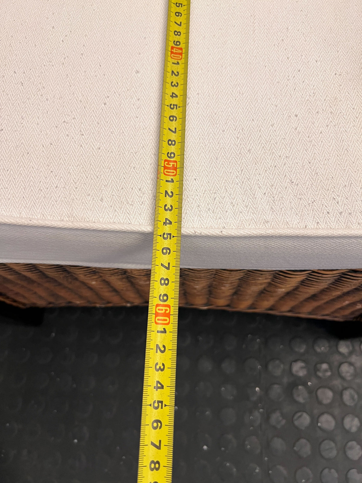 Charming Rattan & Wood Accent Armchair with Cushion - 2ndhandwarehouse.com