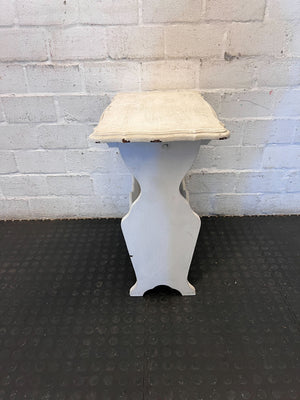 Charming Shabby Chic Side Table with Magazine Rack - 2ndhandwarehouse.com