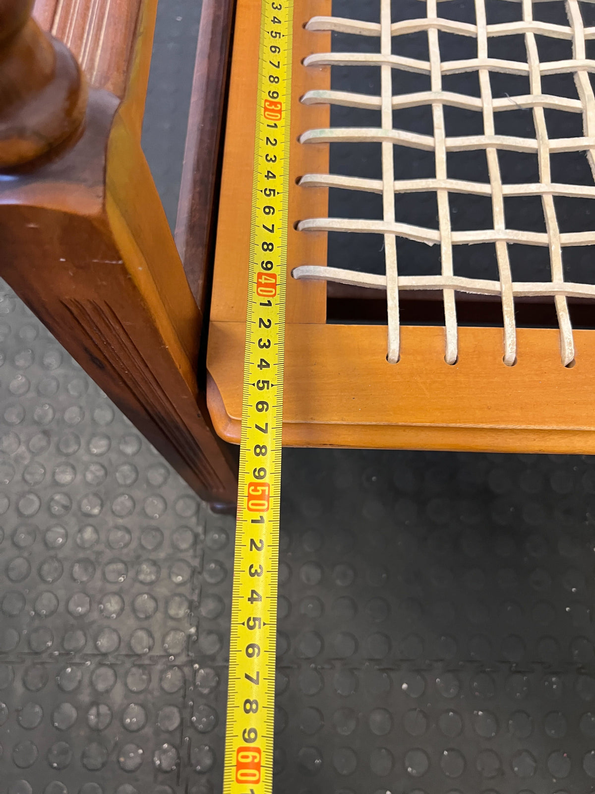 Charming Vintage Mahogany Bench with Storage, Minor Wear