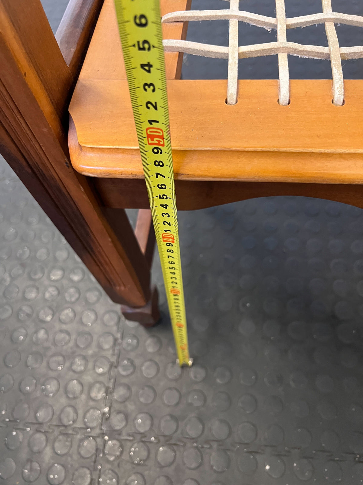 Charming Vintage Mahogany Bench with Storage, Minor Wear