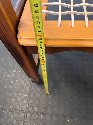 Charming Vintage Mahogany Bench with Storage, Minor Wear