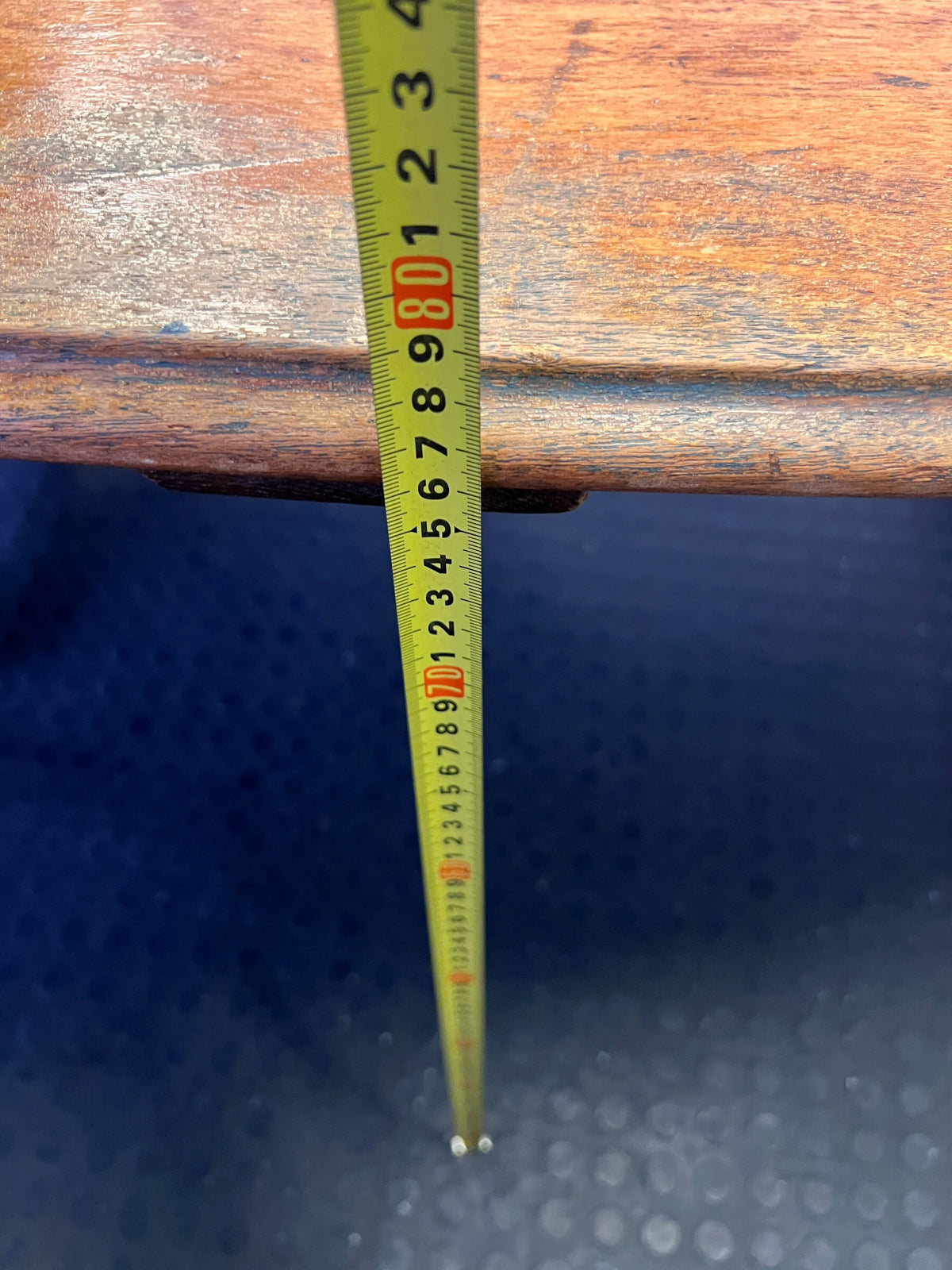 Charming Vintage Oval Wooden Dining Table- Some scratches an fading on the top of table