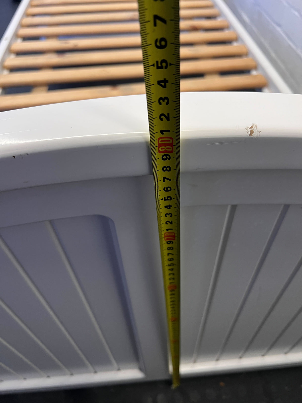 Charming White Wooden Single Bed Frame with Minimal Wear - REDUCED