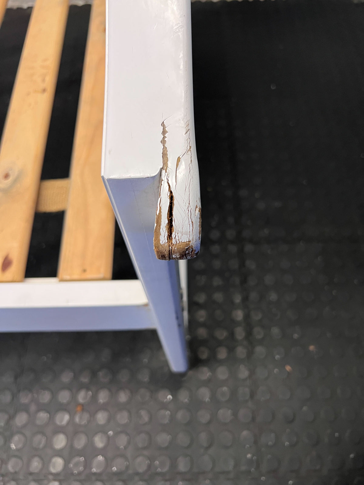 Charming White Wooden Single Bed Frame with Minimal Wear - REDUCED