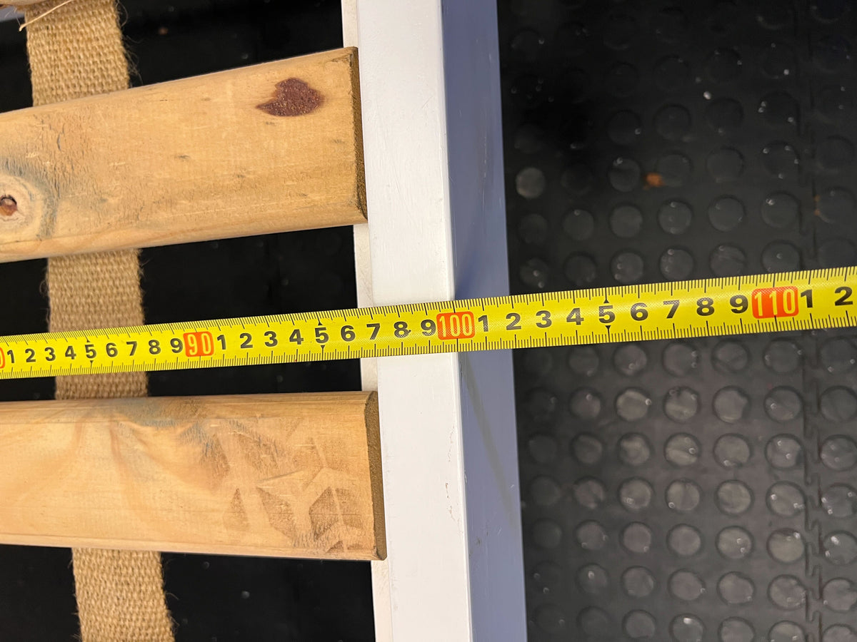 Charming White Wooden Single Bed Frame with Minimal Wear - REDUCED