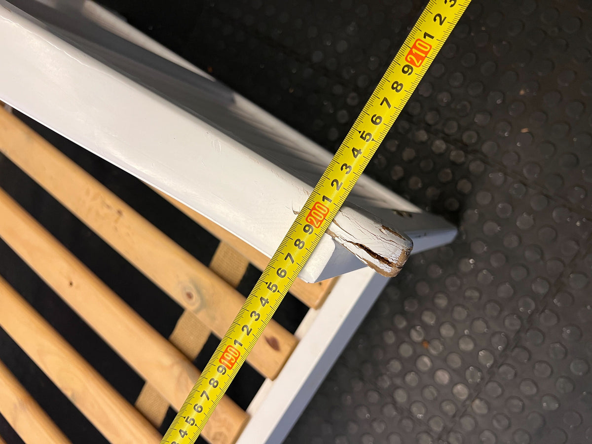 Charming White Wooden Single Bed Frame with Minimal Wear - REDUCED