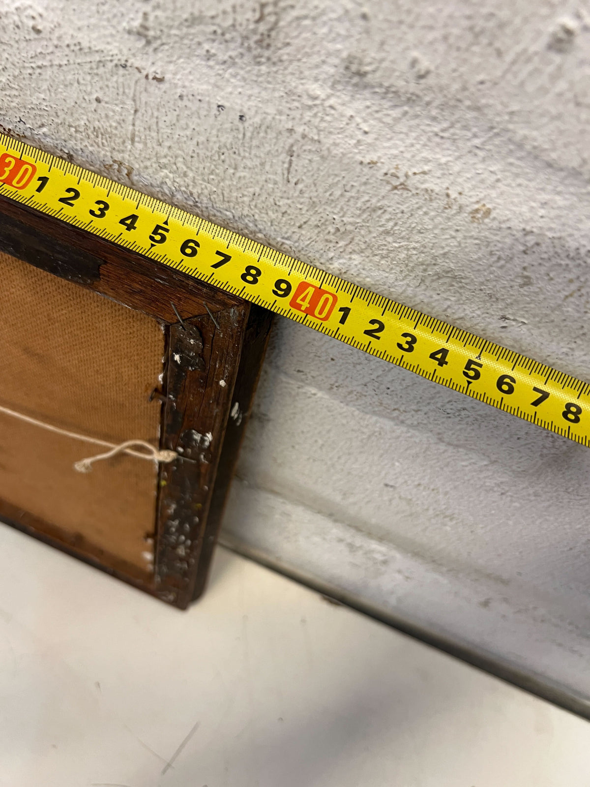 Charming Framed Landscape Painting in Rustic Wooden Frame - 2ndhandwarehouse.com