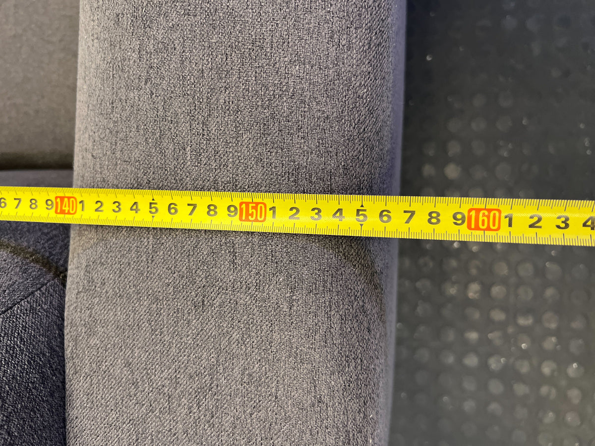 Chic Charcoal Grey 2-Seater Sofa with Button Tufting