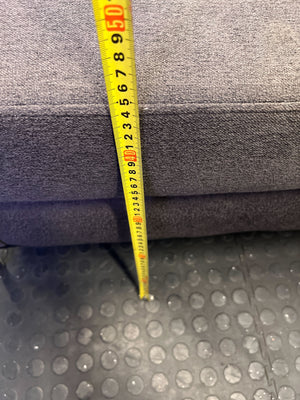 Chic Charcoal Grey 2-Seater Sofa with Button Tufting