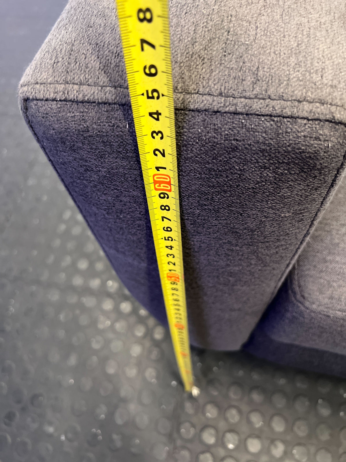 Chic Charcoal Grey 2-Seater Sofa with Button Tufting