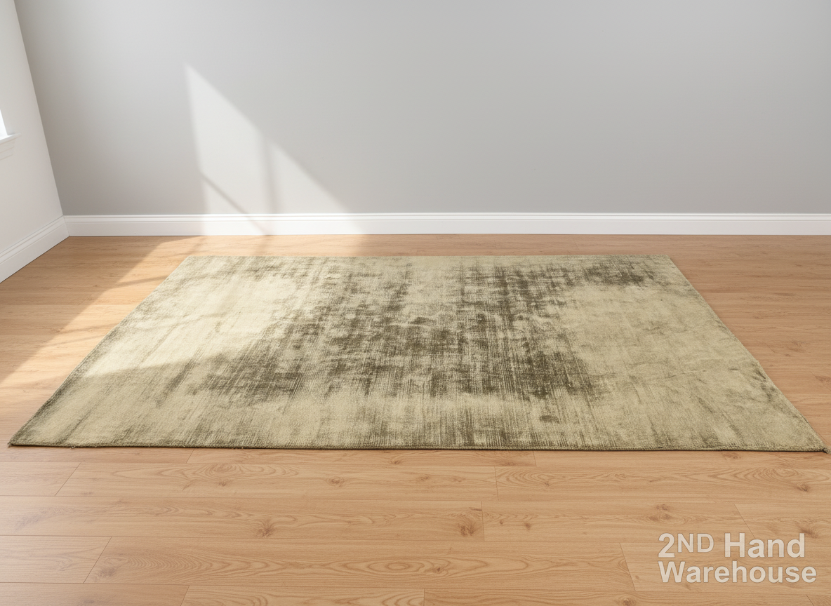 Chic Distressed Beige & Brown Area Rug - 3m x 2m