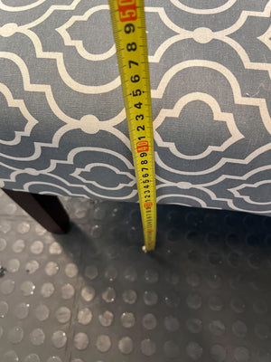 Chic Grey & White Geometric Slipper Chair