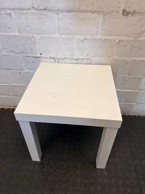 Chic Light Grey Square Side Table - Versatile Accent Piece - 2ndhandwarehouse.com