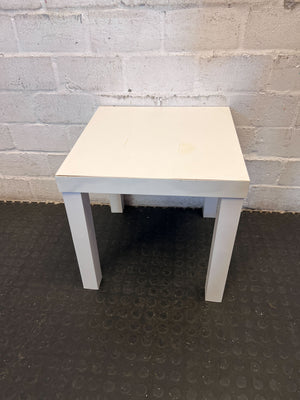 Chic Light Grey Square Side Table - Versatile Accent Piece - 2ndhandwarehouse.com