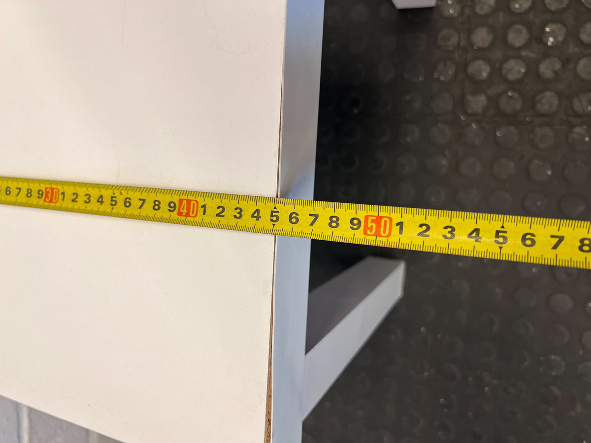 Chic Light Grey Square Side Table - Versatile Accent Piece - 2ndhandwarehouse.com