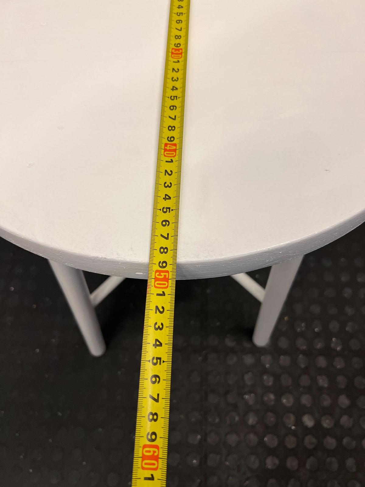 Chic Round White Wooden Side Table