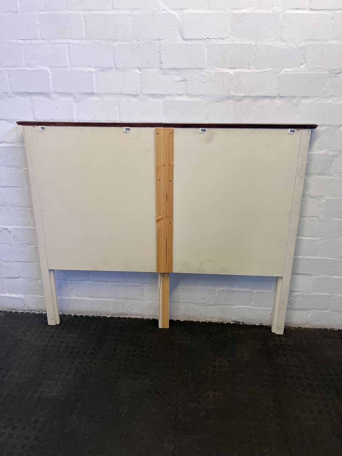 Chic White Vintage Double Headboard - REDUCED