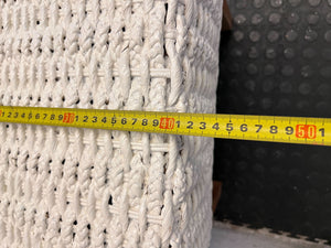 Chic Woven White Dining Chair - Coastal Boho Style - 2ndhandwarehouse.com