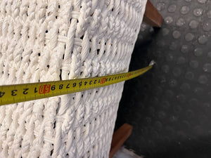 Chic Woven White Dining Chair - Coastal Boho Style - 2ndhandwarehouse.com