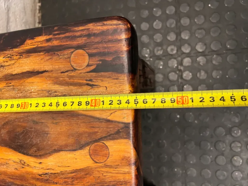 Chunky Rustic Wooden Side Table — Good Working Order