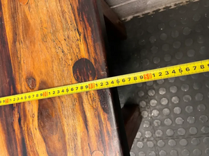 Chunky Rustic Wooden Side Table — Good Working Order