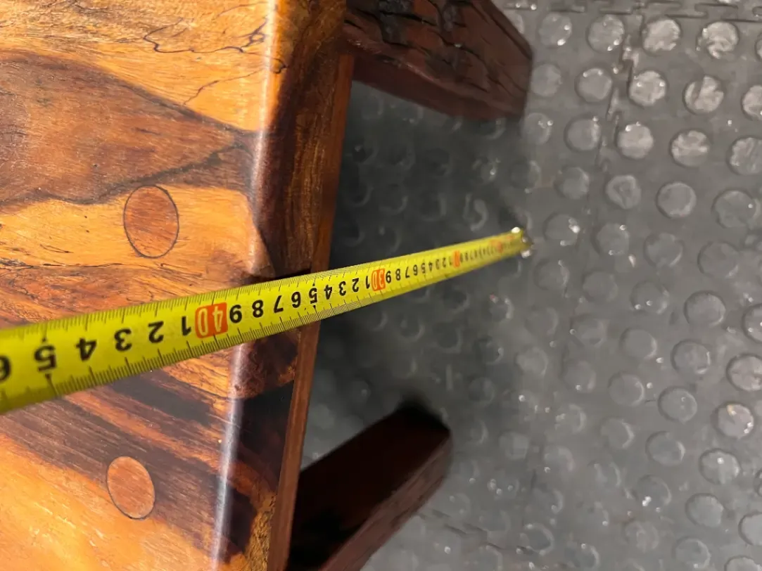 Chunky Rustic Wooden Side Table — Good Working Order