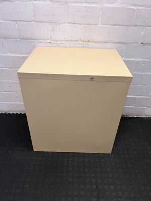 Beige Metal Filing Cabinet with Minor Imperfections