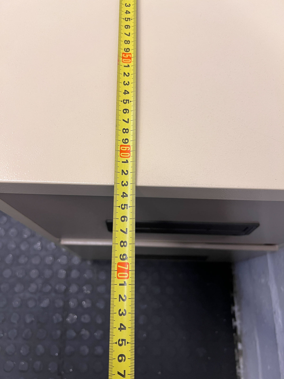 Beige Metal Filing Cabinet with Minor Imperfections