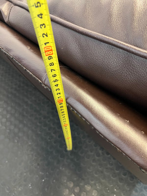 Classic Brown Leather 2-Seater Sofa - Timeless Comfort