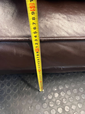 Classic Brown Leather 2-Seater Sofa - Timeless Comfort